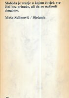 Sjećanja: memoarska proza