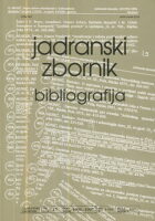 Jadranski zbornik 17/1996.-1997.: bilbiografija