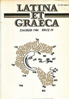 Latina et Graeca, br. 28/1986