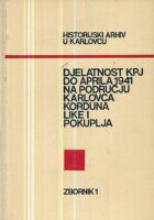 Djelatnost KPJ do aprila 1941 na području Karlovca, Kodrduna, Like i Podkuplja