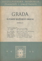 Građa za povijest književnosti Hrvatske, knjiga 23