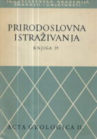 Prirodoslovna istraživanja 29 - Acta geologica II.