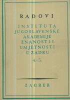 Radovi instituta JAZU u Zadru sv. 4-5/1959