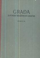 Građa za povijest književnosti Hrvatske, knjiga 29