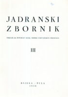 Jadranski zbornik 3/1958