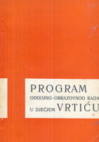 Program odgojno-obrazovnog rada u dječjem vrtiću
