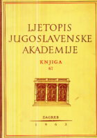 Ljetopis JAZU za god. 1960, knjiga 67