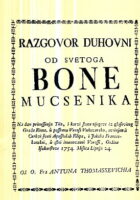 Razgovor duhovni od svetoga Bone mucsenika