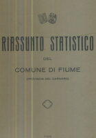 Riassunto Statistico del Comune di Fiume 1934 XIII