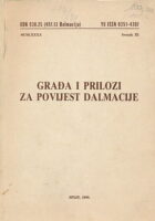 Građa i prilozi za povijest Dalmacije XI