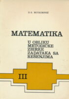 Matematiku u obliku metodičke zbirke zadataka III