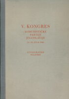 V. kongres KPJ 1948. Stenografske bilješke