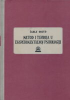 Metod i teorija u eksperimentalnoj psihologiji