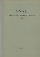 Anali leksikografskog zavoda FNRJ I-III