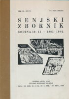 Senjski zbornik god. X-XI/1983-1984.