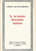 Iz hrvatske filozofske baštine