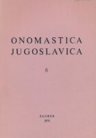 Onomastica Jugoslavica Vol. 6
