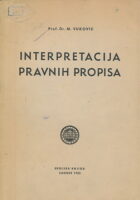 Interpretacija pravnih propisa
