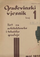 Građevinski vjesnik 1/1932