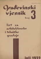 Građevinski vjesnik 3/1932