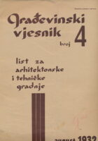 Građevinski vjesnik 4/1932