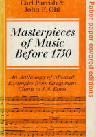 Masterpieces of Music before 1750