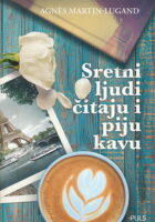 Sretni ljudi čitaju i piju kavu