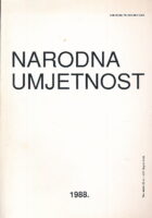 Narodna umjetnost knjiga 25/1988