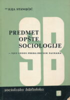 Predmet opšte sociologije