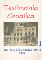 Testimonia Croatica 1/1998