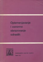 Opismenjavanje i osnovno obrazovanje odraslih