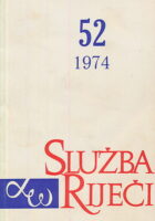 Služba riječi 52/1974