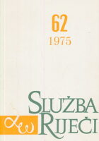 Služba riječi 62/1975