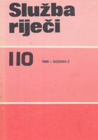 Služba riječi 110/1980