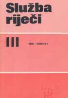Služba riječi 111/1980