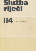 Služba riječi 114/1981