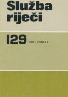 Služba riječi 129/1982