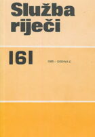 Služba riječi 161/1985