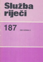 Služba riječi 187/1992