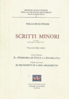 Scritti minori, Volume secondo