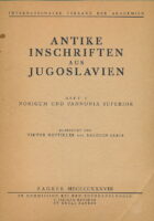 Antike Inschriften aus Jugoslavien