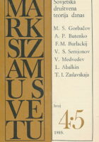Marksizam u svetu 4-5/1985