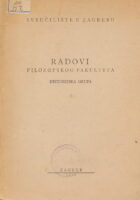 Radovi Filozofskog fakulteta, Historijska grupa 1