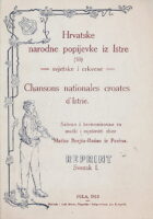 Hrvatske narodne popijevke iz Istre