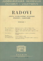 Radovi Arhiva JAZU sv. 1/1972