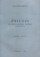 Prilozi za proučavanje istorije Sarajeva II.