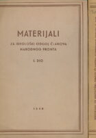 Materijali za ideološki odgoj članova NF 1-2
