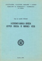 Hidromehanika broda : otpor broda u mirnoj vodi