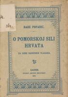 O pomorskoj sili Hrvata za dobe narodnih vladara s uvodom o rimskim liburnama