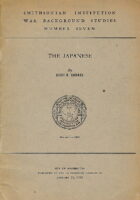 The Japanese [Smithsonian Institution War Background Studies]